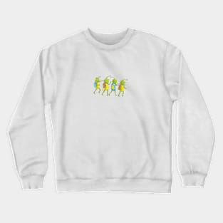 Martians Walking Illustration Crewneck Sweatshirt